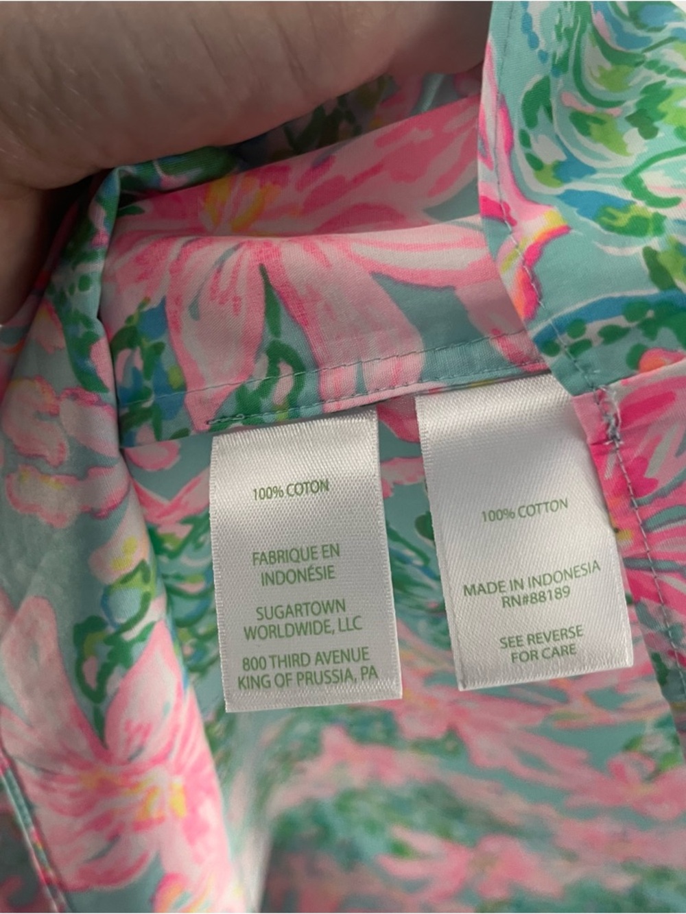 Lilly Pulitzer Zeldie One Shoulder Ruffle Top Surf Blue So Shellegant XL NWT - Picture 9 of 10